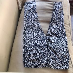 Dri-Fit Black and White Polyester Stretch Pants